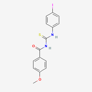 molecular formula C15H13IN2O2S B6039198 N-(4-IODOPHENYL)-N'-(4-METHOXYBENZOYL)THIOUREA 