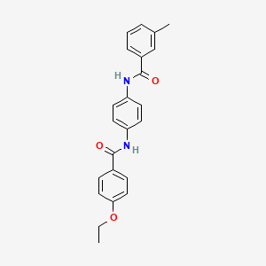 molecular formula C23H22N2O3 B6039357 N-[4-[(4-ethoxybenzoyl)amino]phenyl]-3-methylbenzamide 