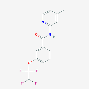 molecular formula C15H12F4N2O2 B6039569 N-(4-methylpyridin-2-yl)-3-(1,1,2,2-tetrafluoroethoxy)benzamide 