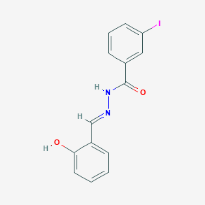 molecular formula C14H11IN2O2 B6039740 N'-[(E)-(2-hydroxyphenyl)methylidene]-3-iodobenzohydrazide 
