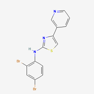 molecular formula C14H9Br2N3S B6039804 N-(2,4-dibromophenyl)-4-pyridin-3-yl-1,3-thiazol-2-amine 