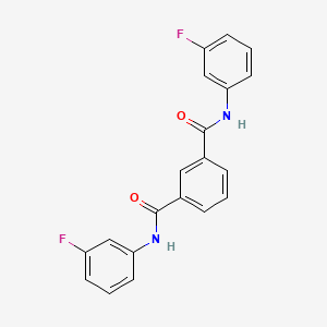 molecular formula C20H14F2N2O2 B6040091 N1,N3-BIS(3-FLUOROPHENYL)BENZENE-1,3-DICARBOXAMIDE 