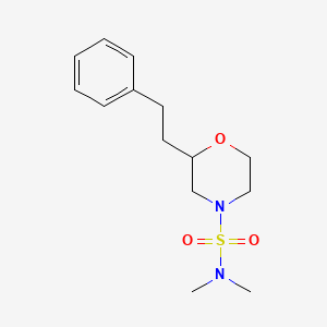 molecular formula C14H22N2O3S B6040469 N,N-dimethyl-2-(2-phenylethyl)morpholine-4-sulfonamide 