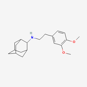 molecular formula C20H29NO2 B6041028 N-[2-(3,4-dimethoxyphenyl)ethyl]adamantan-2-amine 