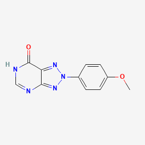 molecular formula C11H9N5O2 B6041116 2-(4-METHOXYPHENYL)-2H,6H,7H-[1,2,3]TRIAZOLO[4,5-D]PYRIMIDIN-7-ONE 