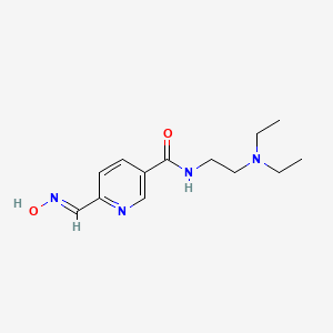 molecular formula C13H20N4O2 B6041174 N-[2-(diethylamino)ethyl]-6-[(E)-(hydroxyimino)methyl]pyridine-3-carboxamide 
