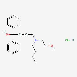 molecular formula C22H28ClNO2 B6041279 4-[butyl(2-hydroxyethyl)amino]-1,1-diphenylbut-2-yn-1-ol;hydrochloride 