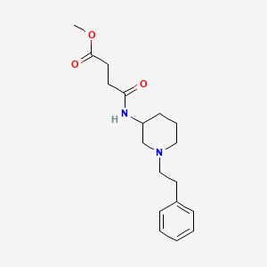 molecular formula C18H26N2O3 B6041391 methyl 4-oxo-4-{[1-(2-phenylethyl)-3-piperidinyl]amino}butanoate 