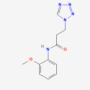 molecular formula C11H13N5O2 B6041440 N-(2-METHOXYPHENYL)-3-(1H-1,2,3,4-TETRAZOL-1-YL)PROPANAMIDE 