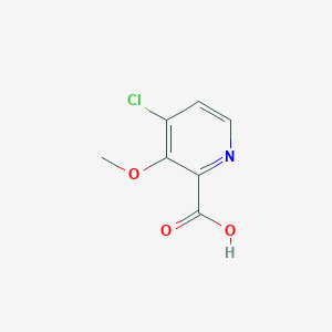 molecular formula C7H6ClNO3 B060417 4-氯-3-甲氧基吡啶-2-甲酸 CAS No. 170621-86-0