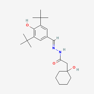 molecular formula C23H36N2O3 B6041960 N'-(3,5-di-tert-butyl-4-hydroxybenzylidene)-2-(1-hydroxycyclohexyl)acetohydrazide 