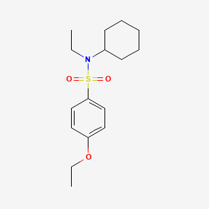 molecular formula C16H25NO3S B604197 Cyclohexyl[(4-ethoxyphenyl)sulfonyl]ethylamine CAS No. 1206117-79-4