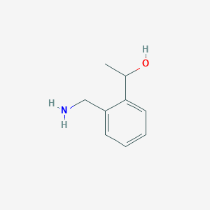 molecular formula C9H13NO B060421 1-[2-(Aminomethyl)phenyl]ethanol CAS No. 182963-65-1