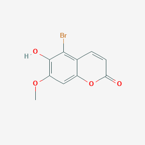 molecular formula C10H7BrO4 B060422 5-Bromo-6-hydroxy-7-methoxycoumarin CAS No. 172427-04-2