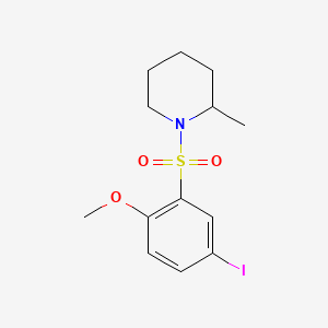1-(5-Iodo-2-methoxybenzenesulfonyl)-2-methylpiperidine