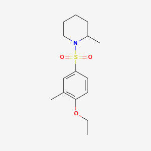 1-(4-Ethoxy-3-methylbenzenesulfonyl)-2-methylpiperidine