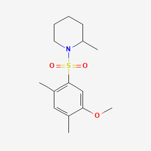 1-[(5-Methoxy-2,4-dimethylphenyl)sulfonyl]-2-methylpiperidine