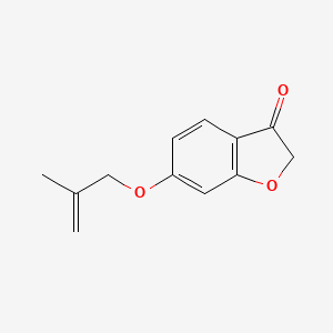 molecular formula C12H12O3 B6042818 6-((2-Methylallyl)oxy)benzofuran-3(2H)-one 