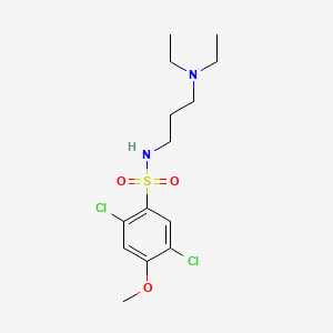 2,5-dichloro-N-[3-(diethylamino)propyl]-4-methoxybenzenesulfonamide