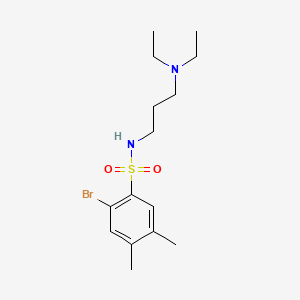 2-bromo-N-[3-(diethylamino)propyl]-4,5-dimethylbenzenesulfonamide