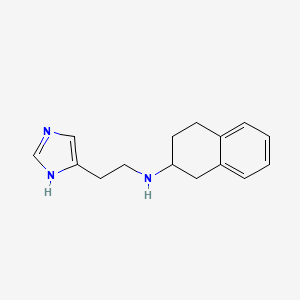molecular formula C15H19N3 B6043067 N-[2-(1H-imidazol-4-yl)ethyl]-1,2,3,4-tetrahydro-2-naphthalenamine 