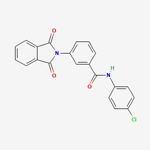 molecular formula C21H13ClN2O3 B6043444 N-(4-chlorophenyl)-3-(1,3-dioxoisoindol-2-yl)benzamide 