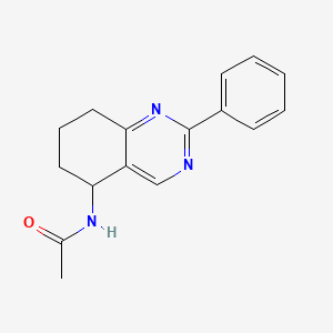 molecular formula C16H17N3O B6043680 N-(2-phenyl-5,6,7,8-tetrahydro-5-quinazolinyl)acetamide 
