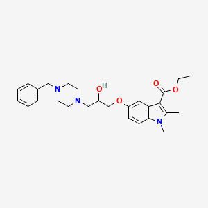 molecular formula C27H35N3O4 B6043700 ethyl 5-[3-(4-benzylpiperazin-1-yl)-2-hydroxypropoxy]-1,2-dimethyl-1H-indole-3-carboxylate 