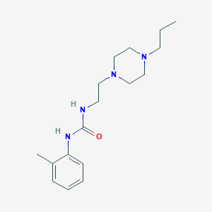 molecular formula C17H28N4O B6044047 N-(2-methylphenyl)-N'-[2-(4-propyl-1-piperazinyl)ethyl]urea 