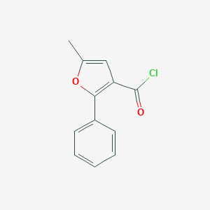 molecular formula C12H9ClO2 B060442 5-Methyl-2-phenylfuran-3-carbonyl chloride CAS No. 183210-32-4