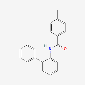 molecular formula C20H17NO B6044310 N-(biphenyl-2-yl)-4-methylbenzamide 