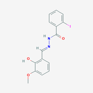 N'-(2-hydroxy-3-methoxybenzylidene)-2-iodobenzohydrazide