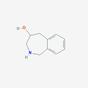 molecular formula C10H13NO B060444 2,3,4,5-Tetrahydro-1H-2-benzazepin-4-ol CAS No. 160732-75-2