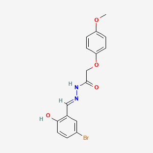 N'-(5-bromo-2-hydroxybenzylidene)-2-(4-methoxyphenoxy)acetohydrazide