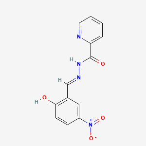 N'-{2-hydroxy-5-nitrobenzylidene}-2-pyridinecarbohydrazide