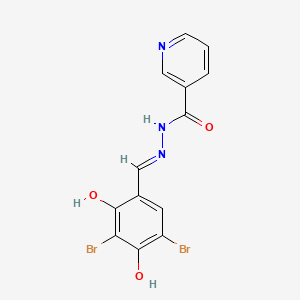 N'-[(1e)-(3,5-Dibromo-2,4-Dihydroxyphenyl)methylene]nicotinohydrazide