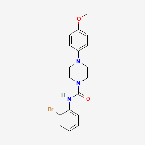 molecular formula C18H20BrN3O2 B6044901 N-(2-bromophenyl)-4-(4-methoxyphenyl)piperazine-1-carboxamide 