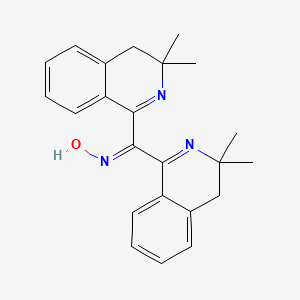 molecular formula C23H25N3O B604519 Bis(3,3-dimethyl-3,4-dihydro-1-isoquinolinyl)methanone oxime CAS No. 176902-75-3