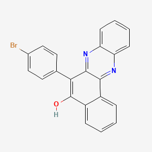 molecular formula C22H13BrN2O B604563 6-(4-Bromophenyl)benzo[a]phenazin-5-ol CAS No. 374699-80-6