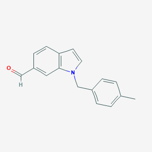 molecular formula C17H15NO B060459 1-(4-methylbenzyl)-1H-indole-6-carbaldehyde CAS No. 192997-34-5