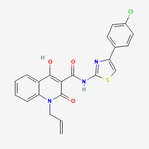 1-Allyl-N-[4-(4-chlorophenyl)-1,3-thiazol-2-YL]-4-hydroxy-2-oxo-1,2-dihydro-3-quinolinecarboxamide