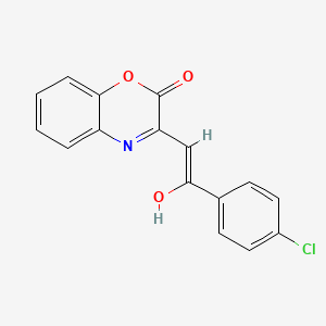 3-[2-(4-chlorophenyl)-2-oxoethylidene]-3,4-dihydro-2H-1,4-benzoxazin-2-one
