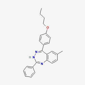 5-(4-Butoxy-phenyl)-7-methyl-2-phenyl-3H-benzo[e][1,2,4]triazepine