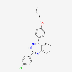 5-(4-Butoxy-phenyl)-2-(4-chloro-phenyl)-3H-benzo[e][1,2,4]triazepine