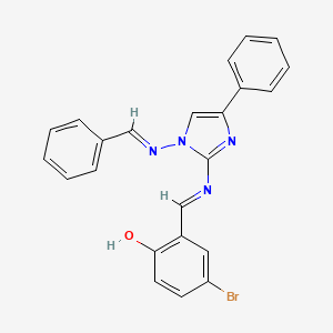 2-({[1-(benzylideneamino)-4-phenyl-1H-imidazol-2-yl]imino}methyl)-4-bromophenol