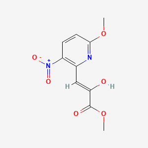 Methyl 2-hydroxy-3-{3-nitro-6-methoxy-2-pyridinyl}acrylate