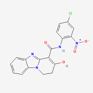 N-(4-chloro-2-nitrophenyl)-3-hydroxy-1,2-dihydropyrido[1,2-a]benzimidazole-4-carboxamide