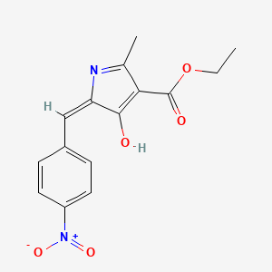 ethyl 5-{4-nitrobenzylidene}-2-methyl-4-oxo-4,5-dihydro-1H-pyrrole-3-carboxylate