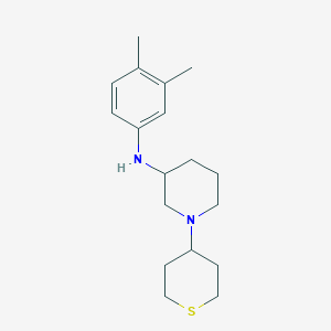 molecular formula C18H28N2S B6046353 N-(3,4-dimethylphenyl)-1-(thian-4-yl)piperidin-3-amine 