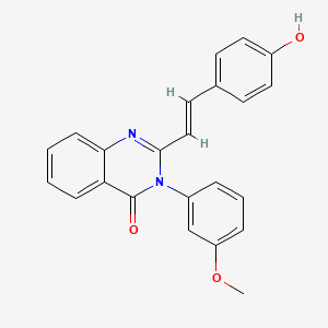 2-[2-(4-hydroxyphenyl)vinyl]-3-(3-methoxyphenyl)-4(3H)-quinazolinone